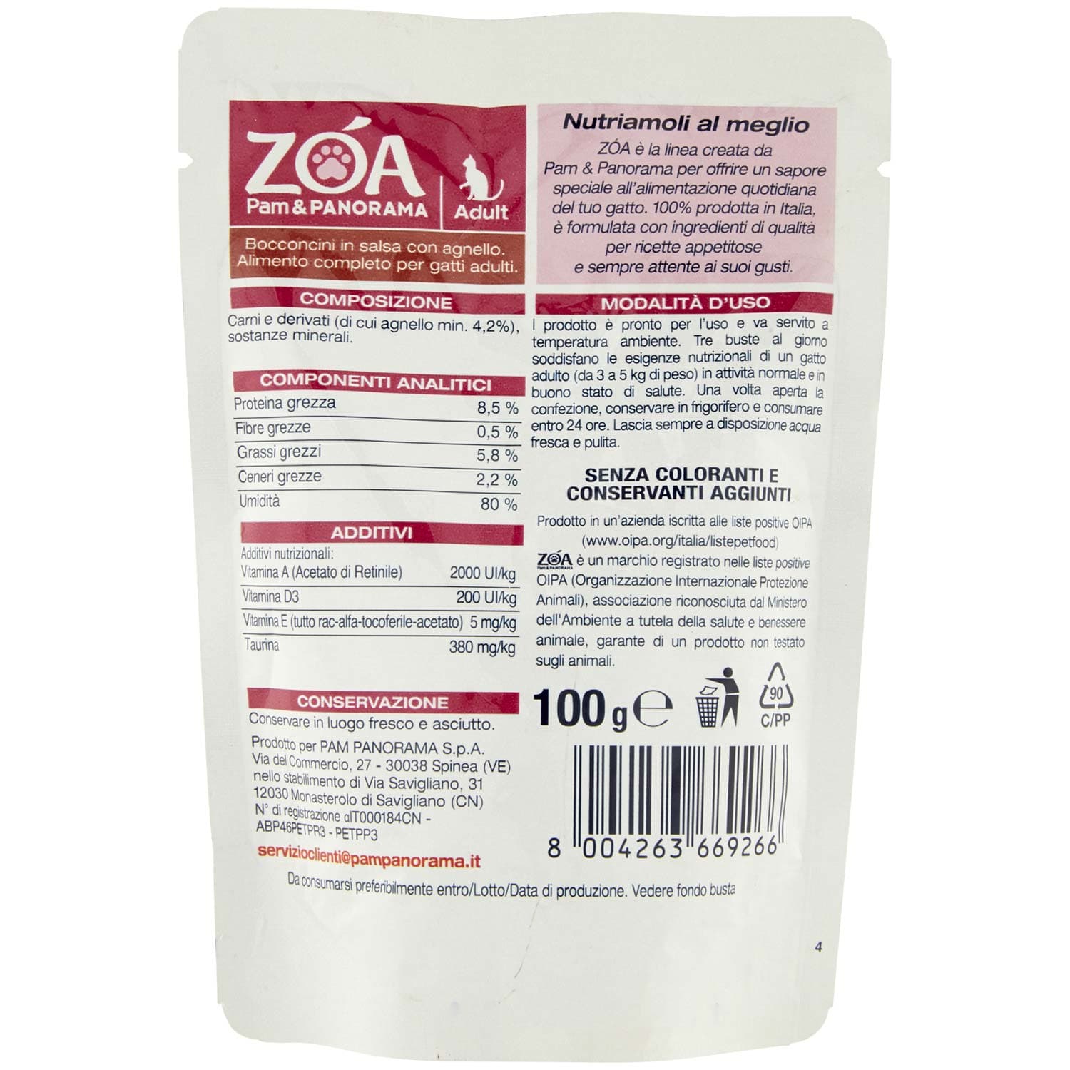 ZOA Adult Bocconcini in Salsa con Agnello 100 g – immagine 4