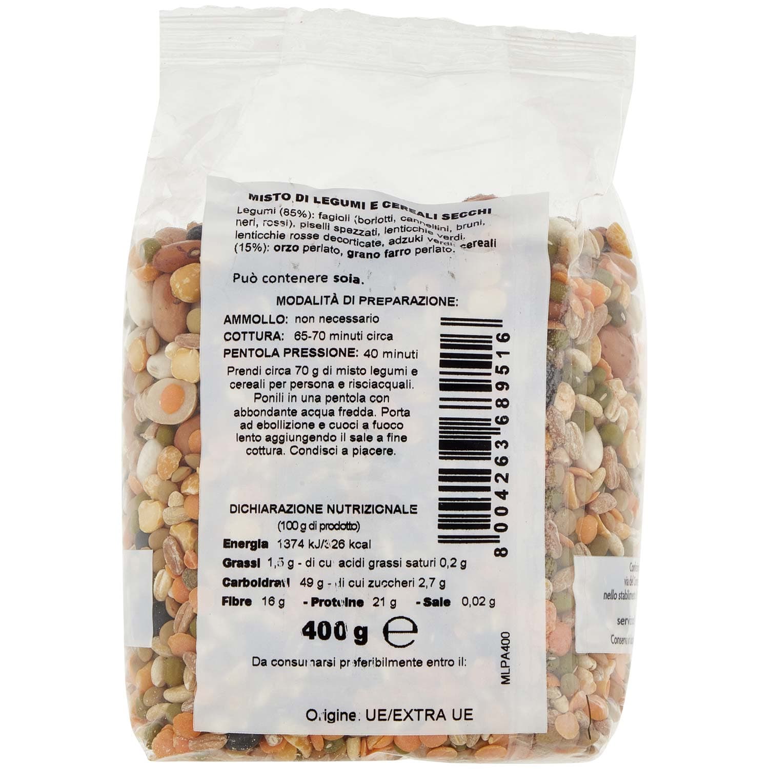 PAM Qualità per te Misto Legumi e Cereali 400 g – immagine 4