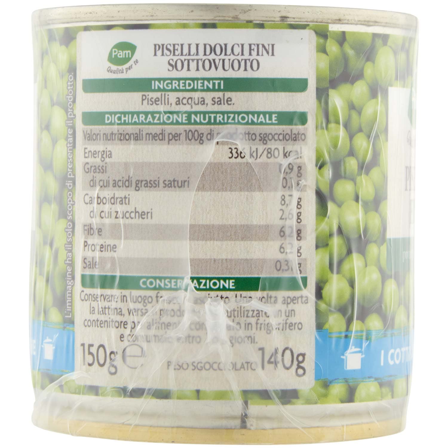 PAM PANORAMA Piselli Fini 150g x 3 – immagine 3