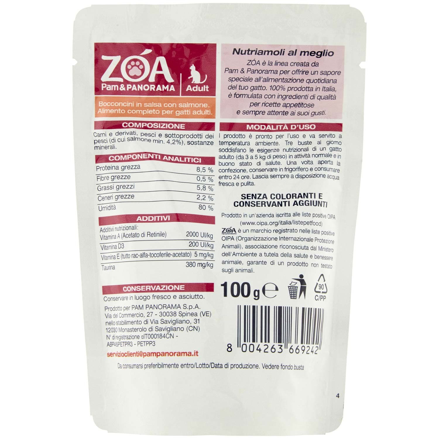 ZOA Adult Bocconcini in Salsa con Salmone 100 g – immagine 4