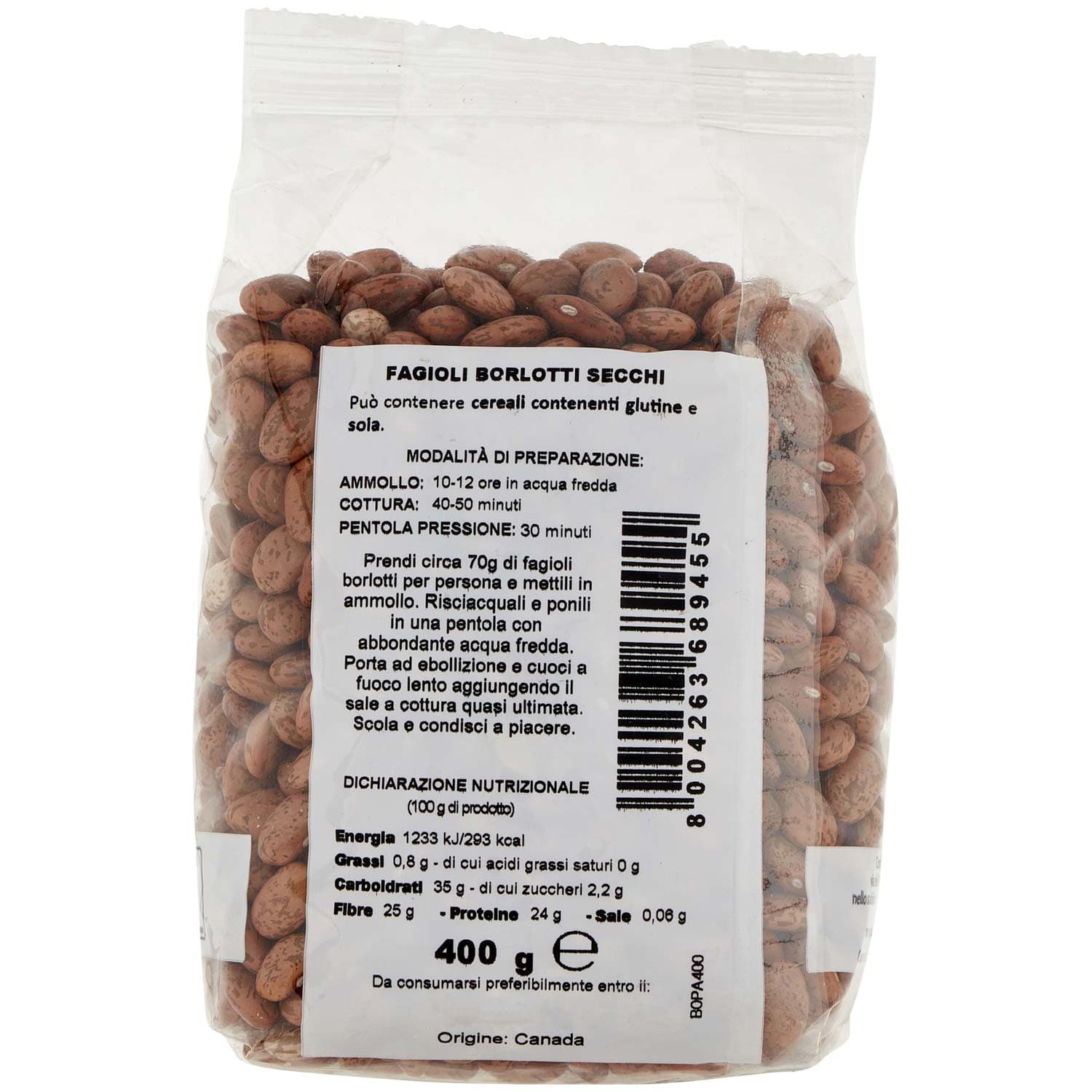 PAM Qualità per te Fagioli Borlotti 400 g – immagine 4