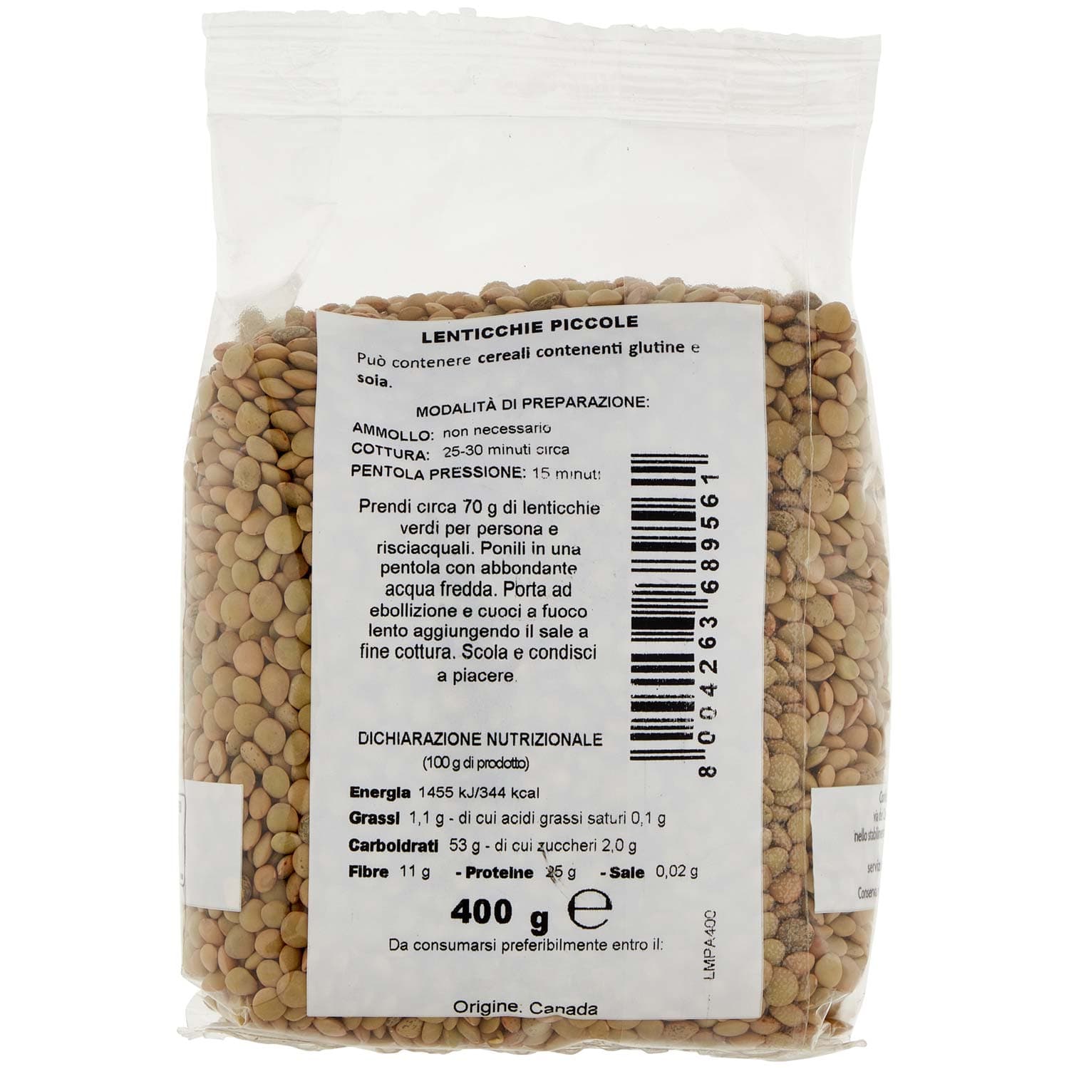 PAM Qualità per te Lenticchie Piccole 400 g – immagine 4