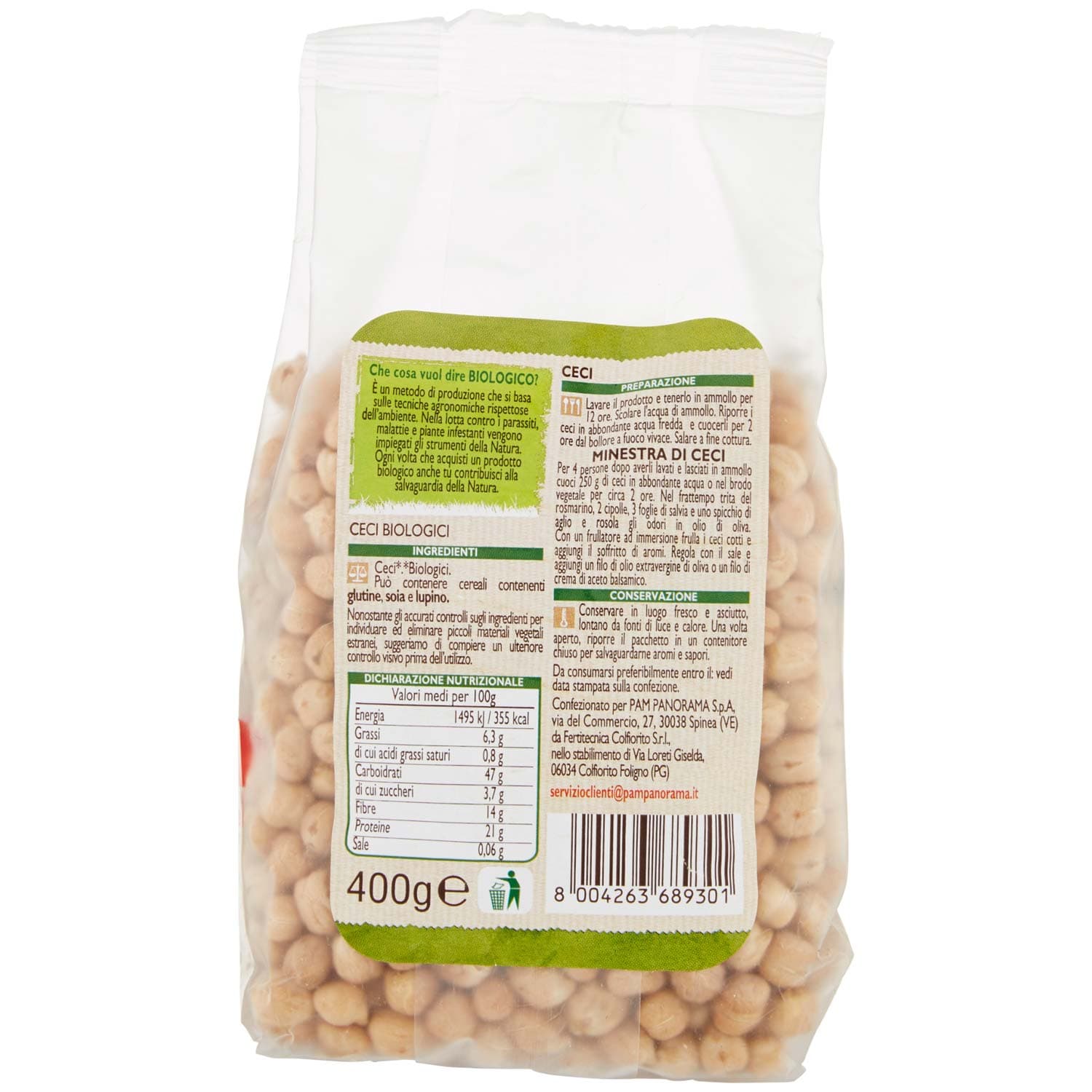 BIO Ceci Biologici 400 g – immagine 4
