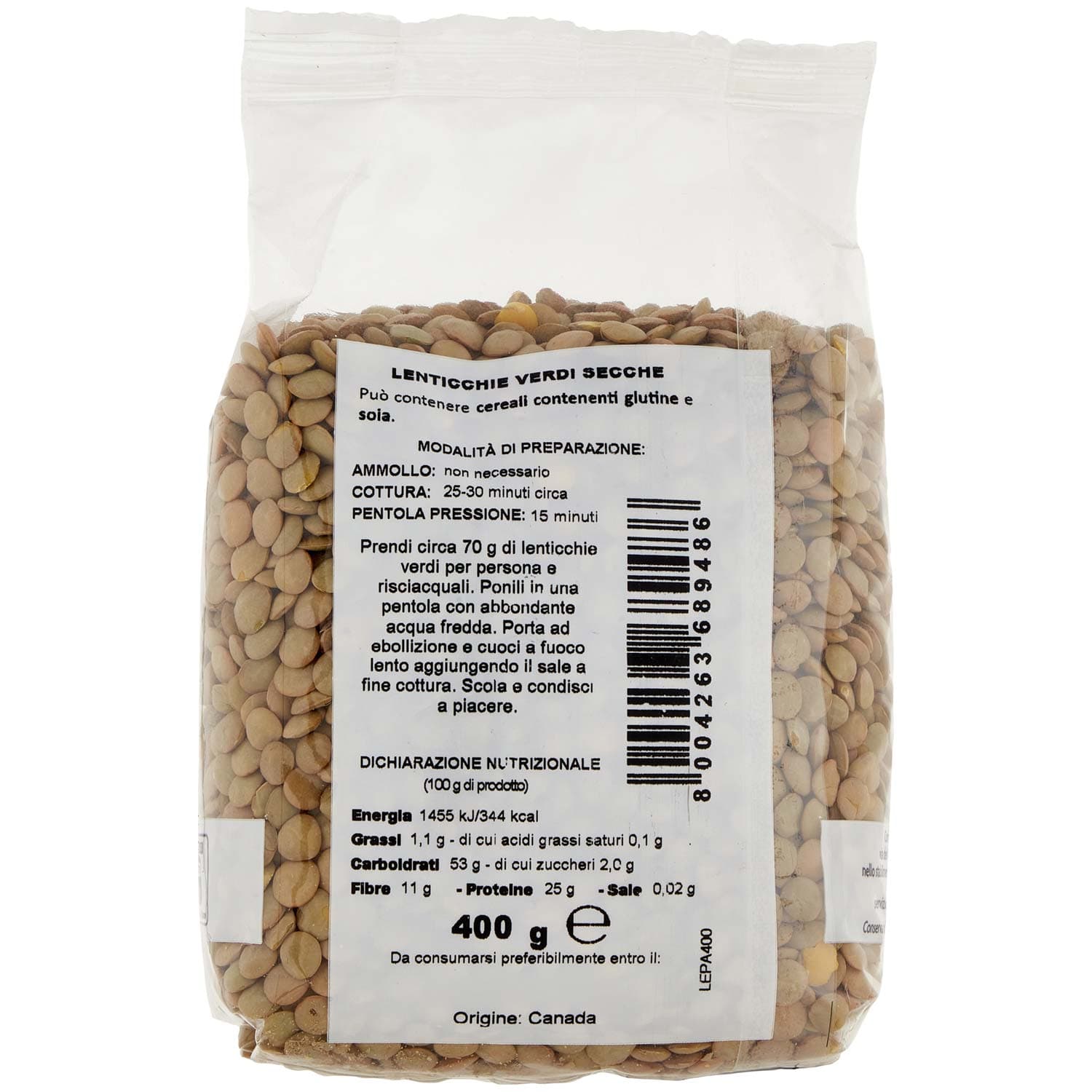 PAM Qualità per te Lenticchie 400 g – immagine 4