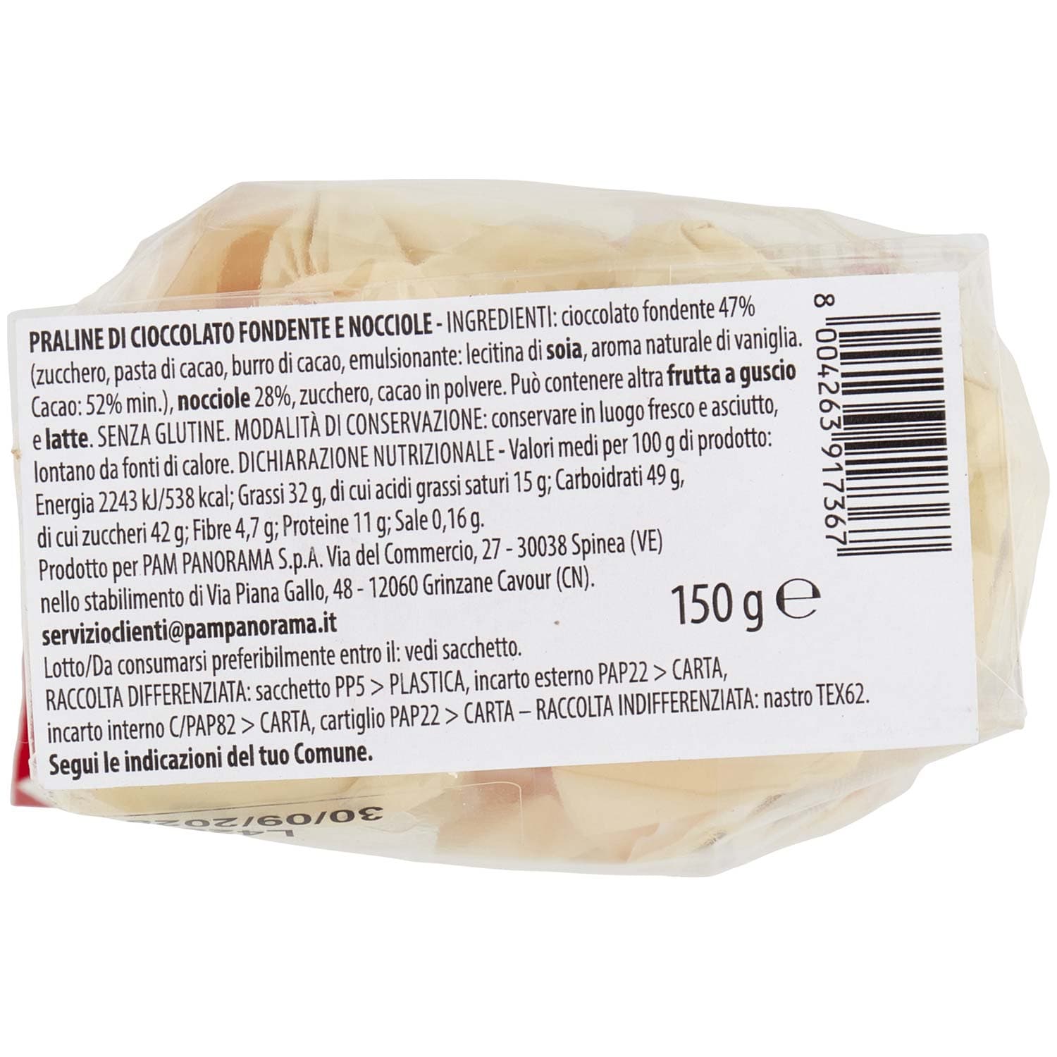 TESORI DELL'ARCA Tartufi Classici alle Nocciole 150 g – immagine 7