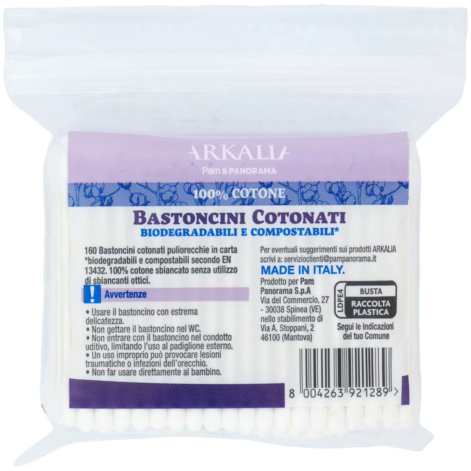 ARKALIA Bastoncini Cotonati 160 pz – immagine 4