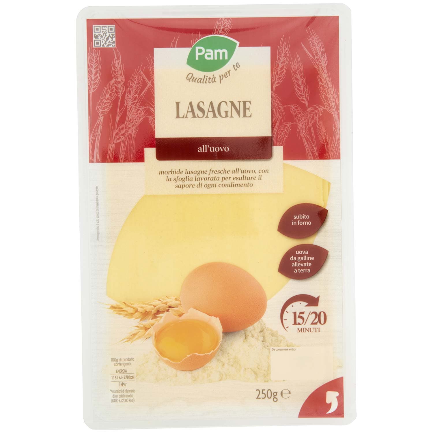 PAM Qualità per te Lasagne all'Uovo 250 g – immagine 2