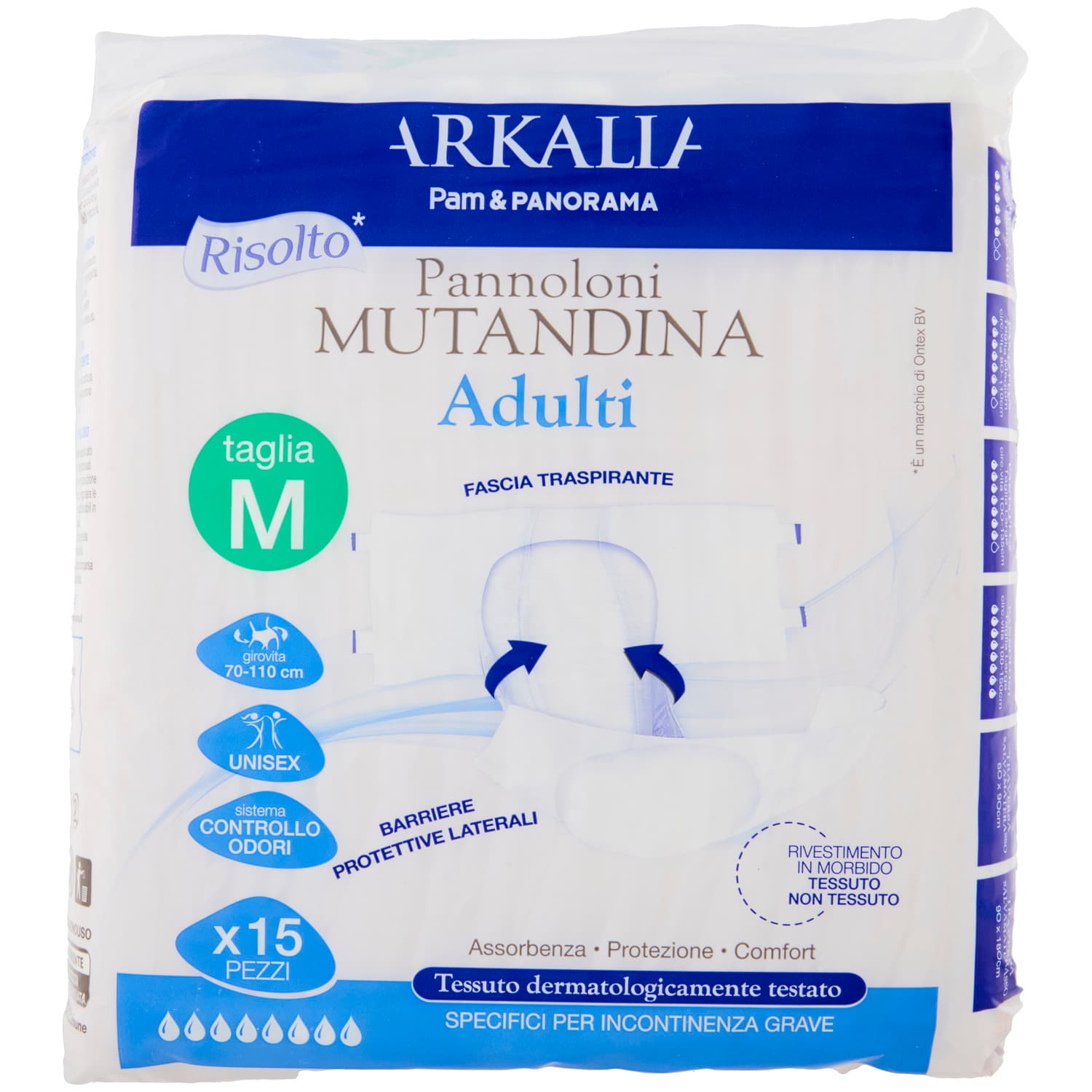 ARKALIA Pannoloni Mutandina Adulti taglia M 15 pz – immagine 2