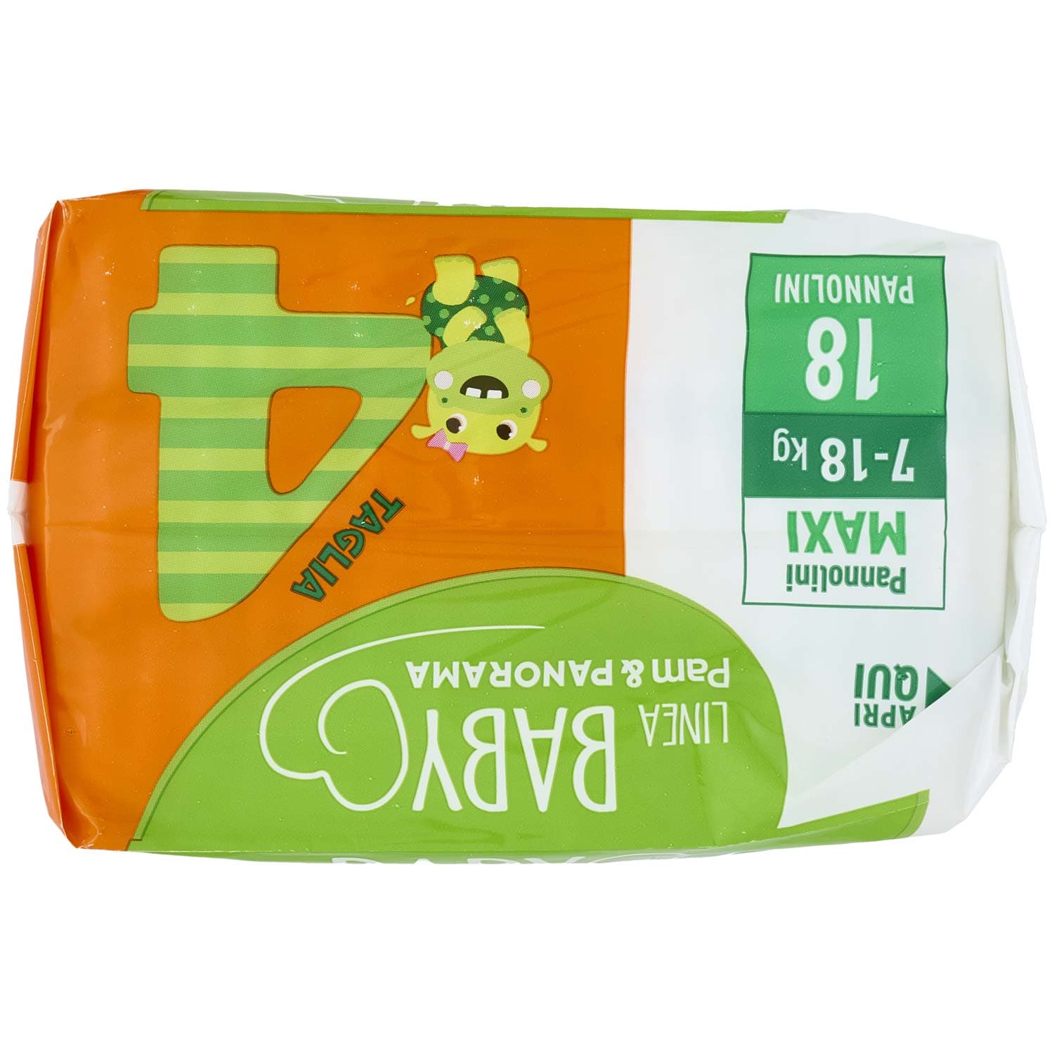 PAM PANORAMA Linea Baby Pannolini Maxi Taglia 4 7-18 Kg 18 pz – immagine 6