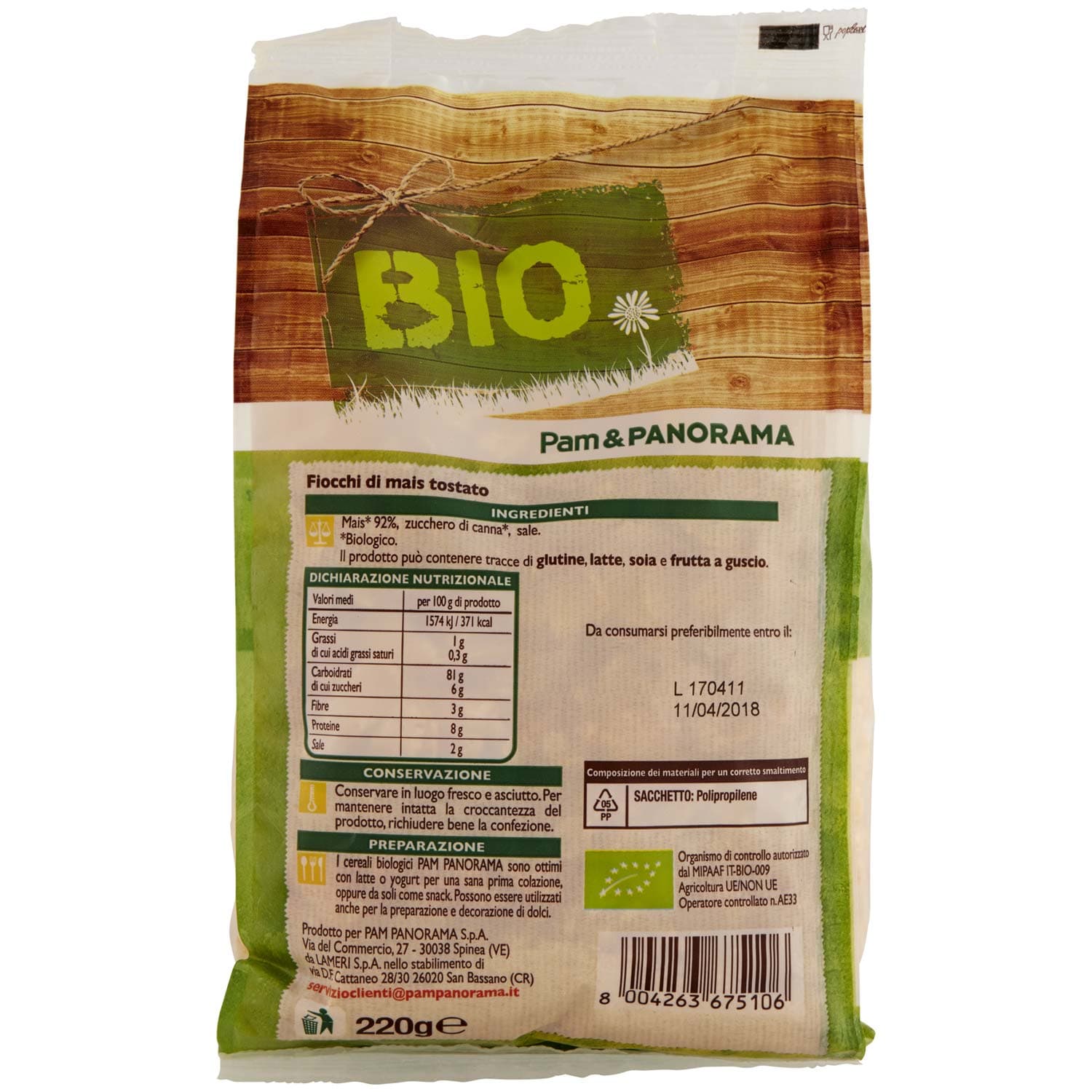 BIO Corn flakes 220 g – immagine 4