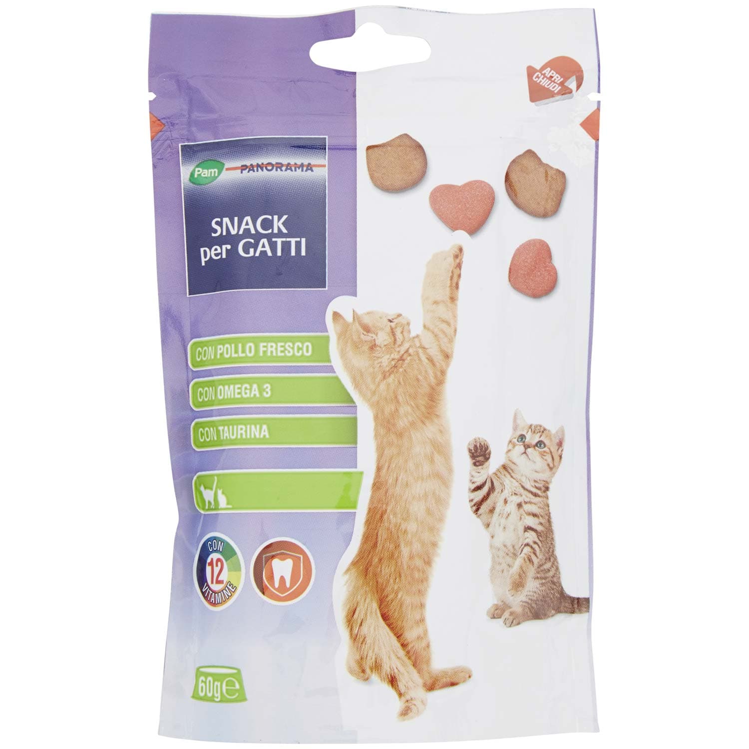 PAM PANORAMA Snack per Gatti con Pollo Fresco 60 g – immagine 2