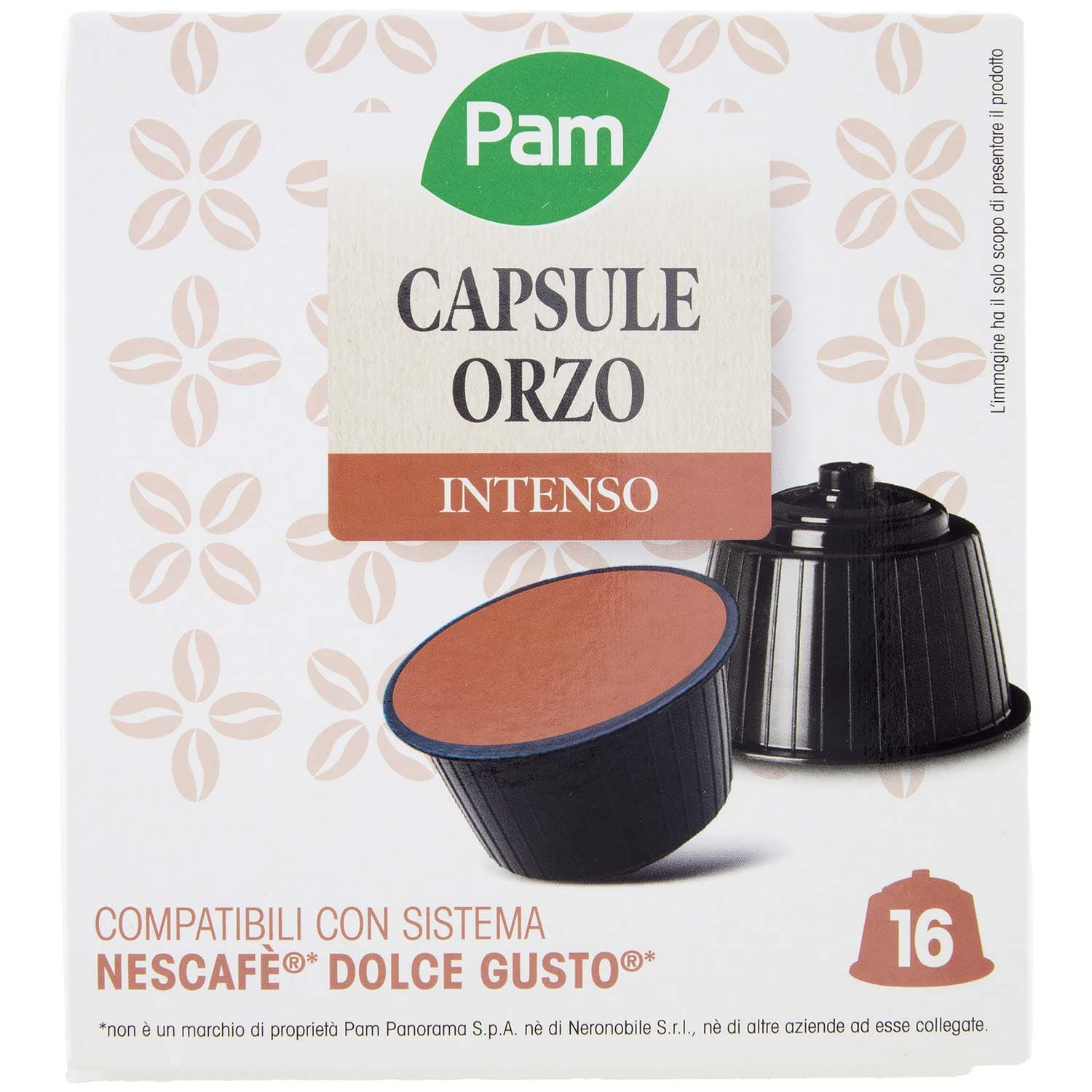 PAM Caffè Capsule Orzo Intenso Compatibili Nescafè* Dolce Gusto* 48g (16x3g) – immagine 2