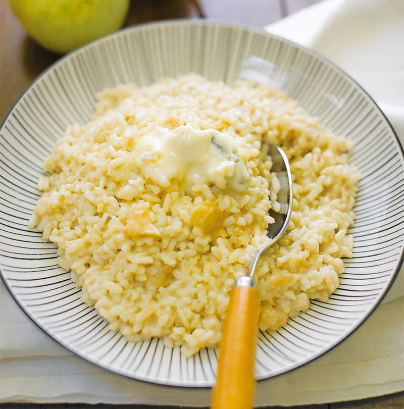 Risotto pere e gorgonzola