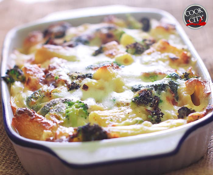 Rigatoni gratinati con broccoli