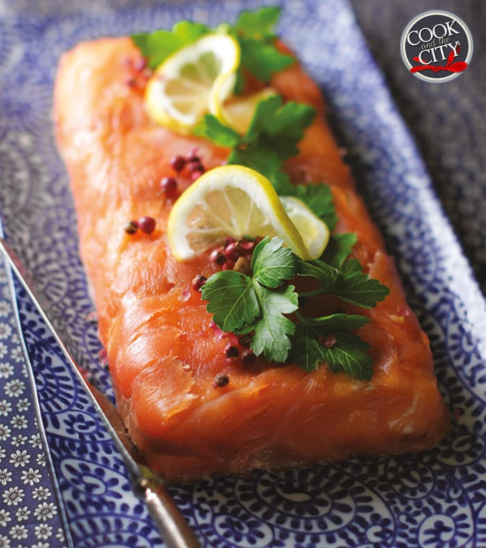 Terrina di salmone con cuore di verza