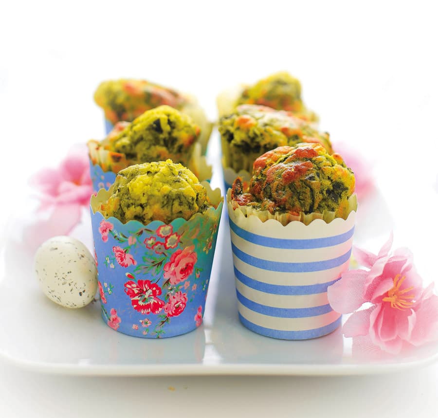 Muffin agli spinaci