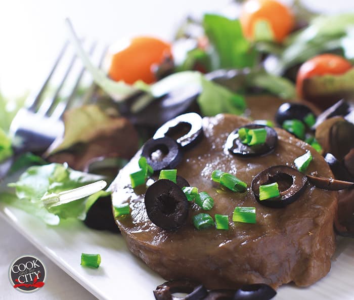 Scaloppina di seitan alle olive