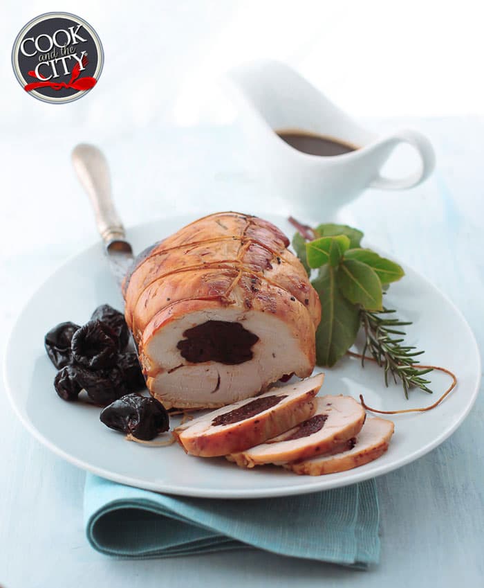 Arrosto di tacchino alle prugne