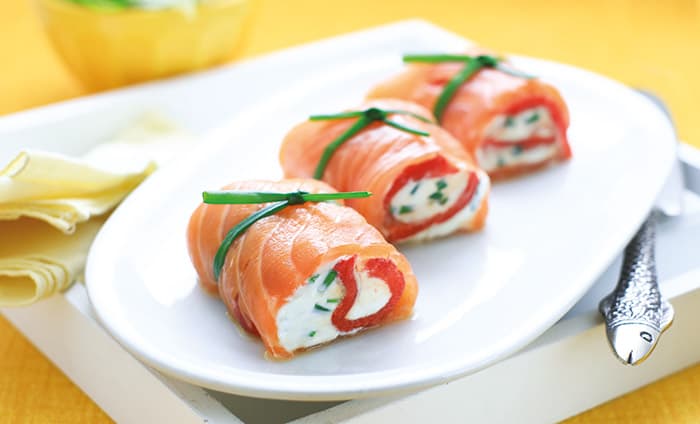 Involtini di salmone
