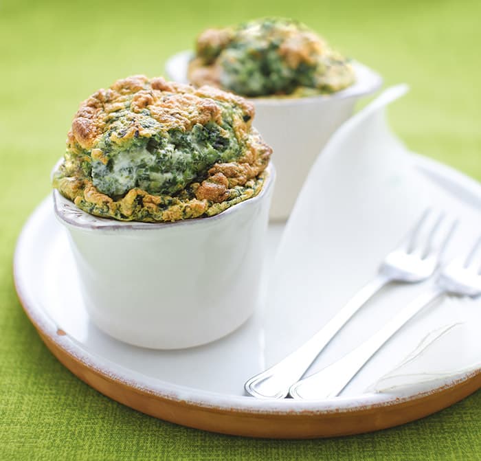 Soufflè di spinaci