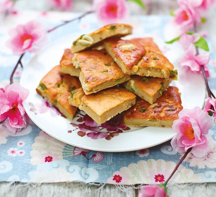 Farinata con fave e piselli