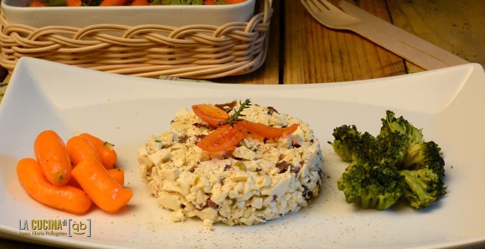 Tartare di tofu con capperi e olive