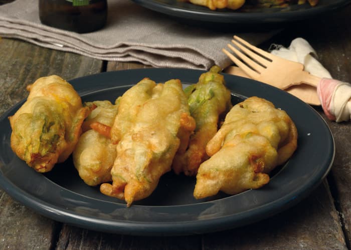 Fiori di zucca in pastella alla birra