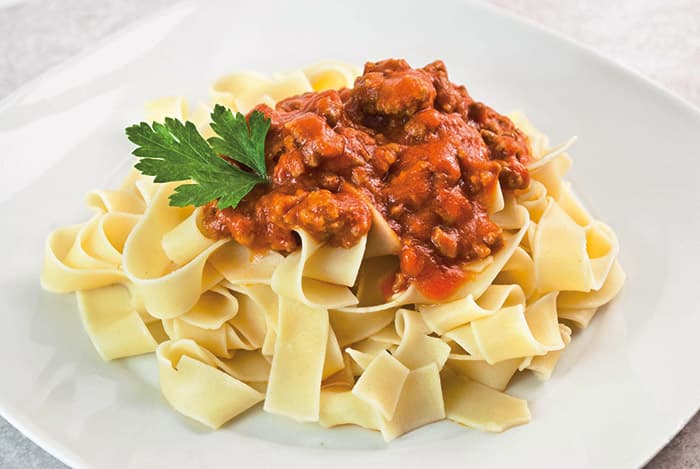 Tagliatelle al ragù di manzo