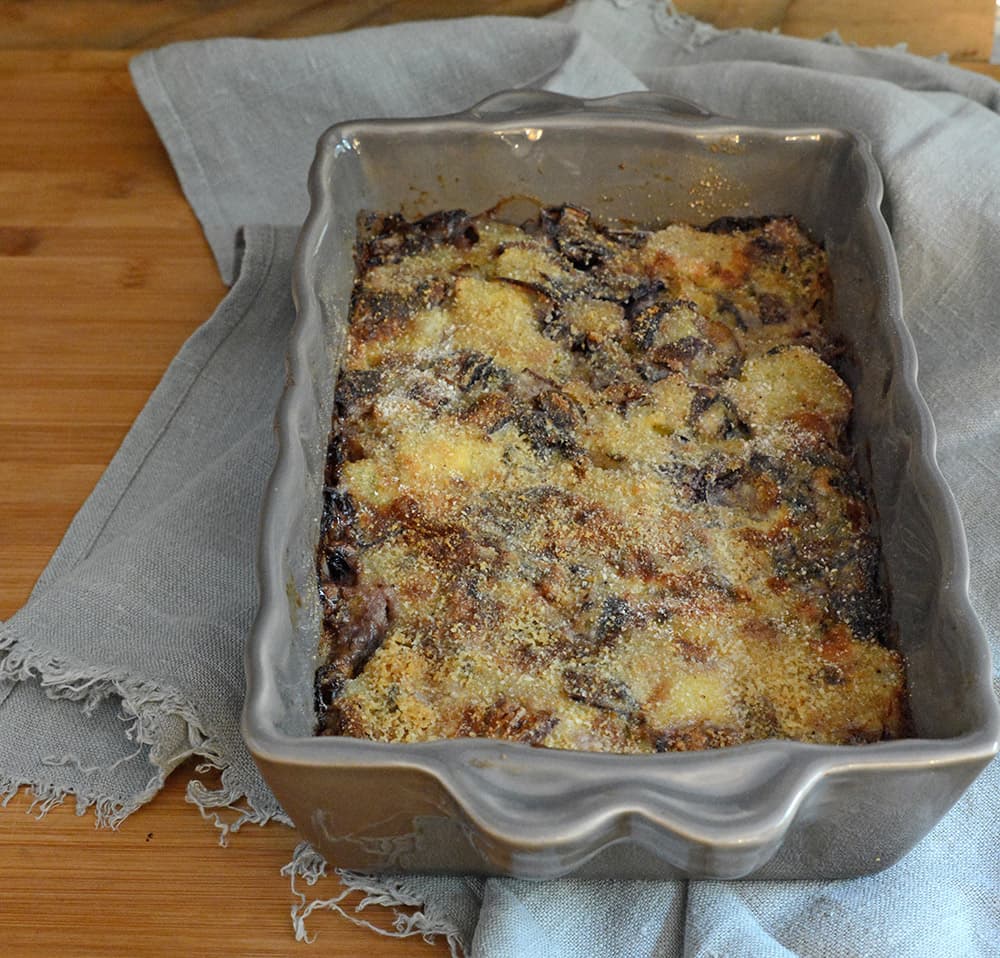 Sformato con radicchio tardivo e patate