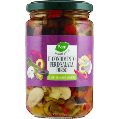 PAM Qualità per te il Condimento per Insalata di Riso in olio di semi di girasole 280 g