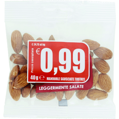 Mandorle sgusciate tostate leggermente salate 40g