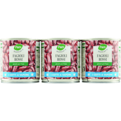 PAM Qualità per te Fagioli Rossi 3 x 150 g