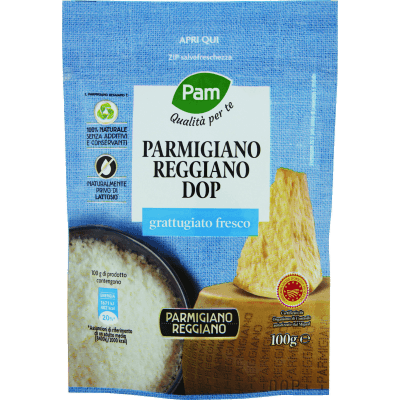 PAM Qualità per te Parmigiano Reggiano DOP grattugiato fresco 100 g