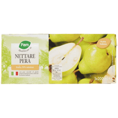 PAM PANORAMA Succo e Polpa di Pera 600 ml (200ml x 3) – immagine 9