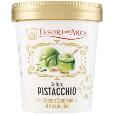 TESORI DELL'ARCA Gelato Pistacchio con Crema al Pistacchio 230 g – immagine 9