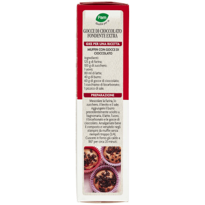 PAM Qualità per te Gocce di Cioccolato fondente 250 g – immagine 10