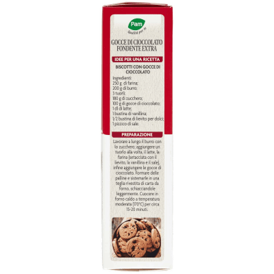 PAM Qualità per te Gocce di Cioccolato fondente 250 g – immagine 12