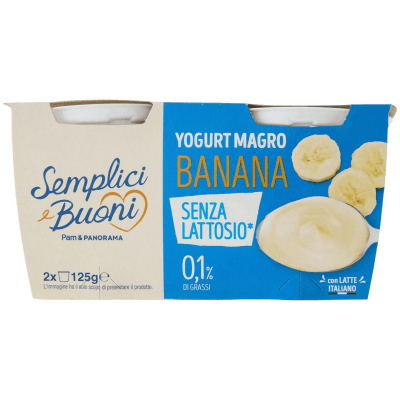 SEMPLICI E BUONI Senza Lattosio Yogurt Magro Banana 2 x 125 g – immagine 9