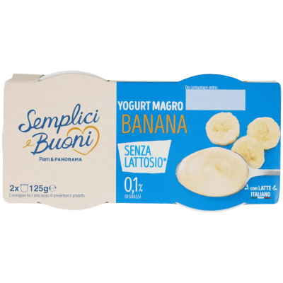 SEMPLICI E BUONI Senza Lattosio Yogurt Magro Banana 2 x 125 g – immagine 13