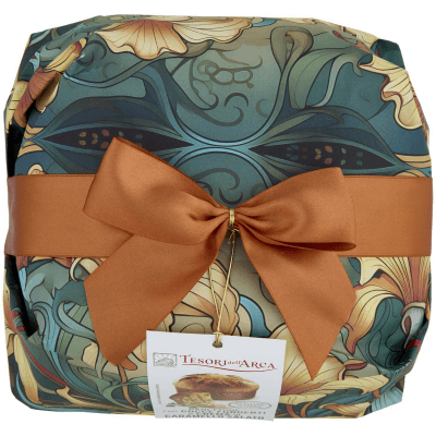 TESORI DELL'ARCA Panettone con Gocce Fondenti e Crema al Caramello Salato 1000 g – immagine 13