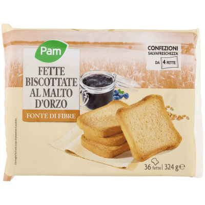 PAM Fette Biscottate al Malto d'Orzo 324 g – immagine 9