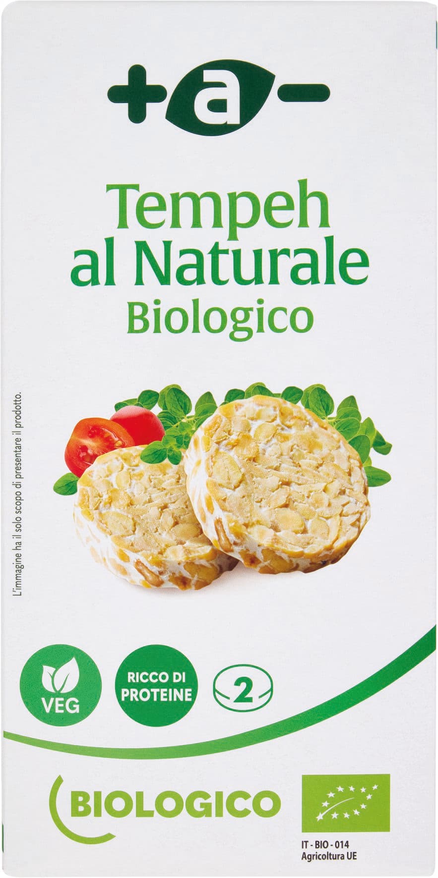 +a- Tempeh al Naturale Biologico 2 x 125 g – immagine 2