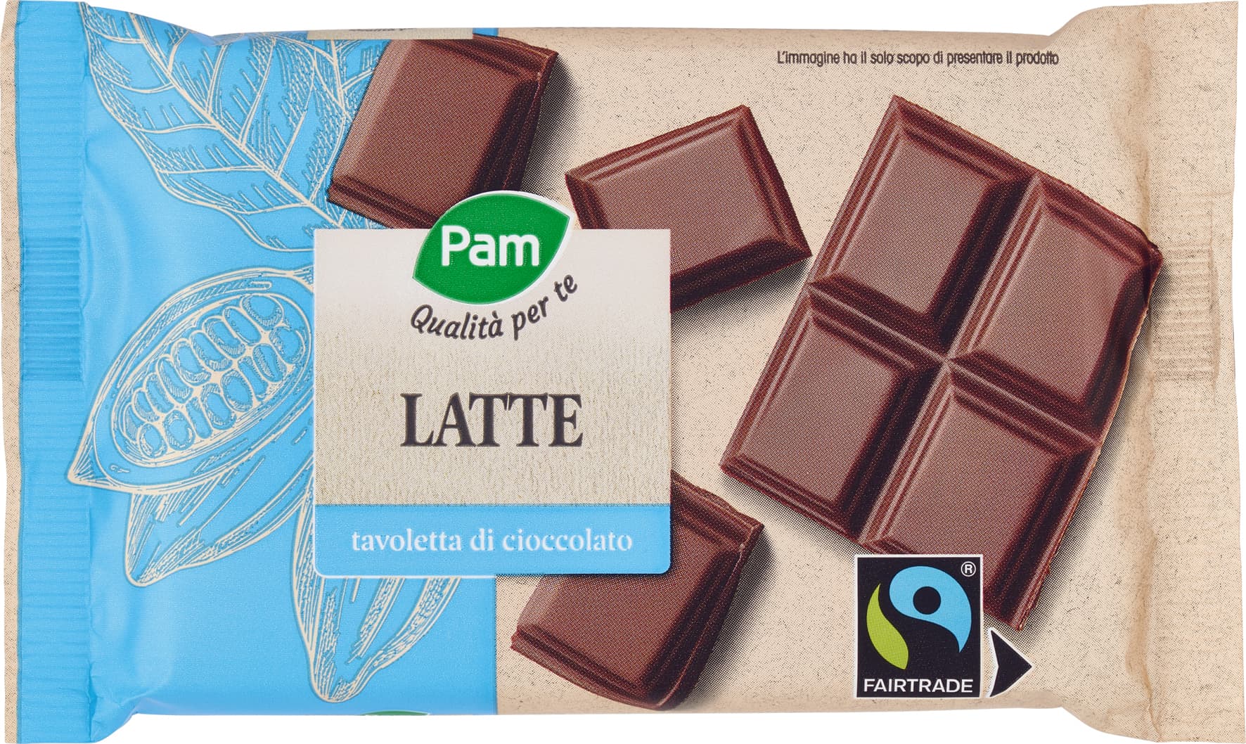 PAM Qualità per te Latte tavoletta di cioccolato 100 g – immagine 1