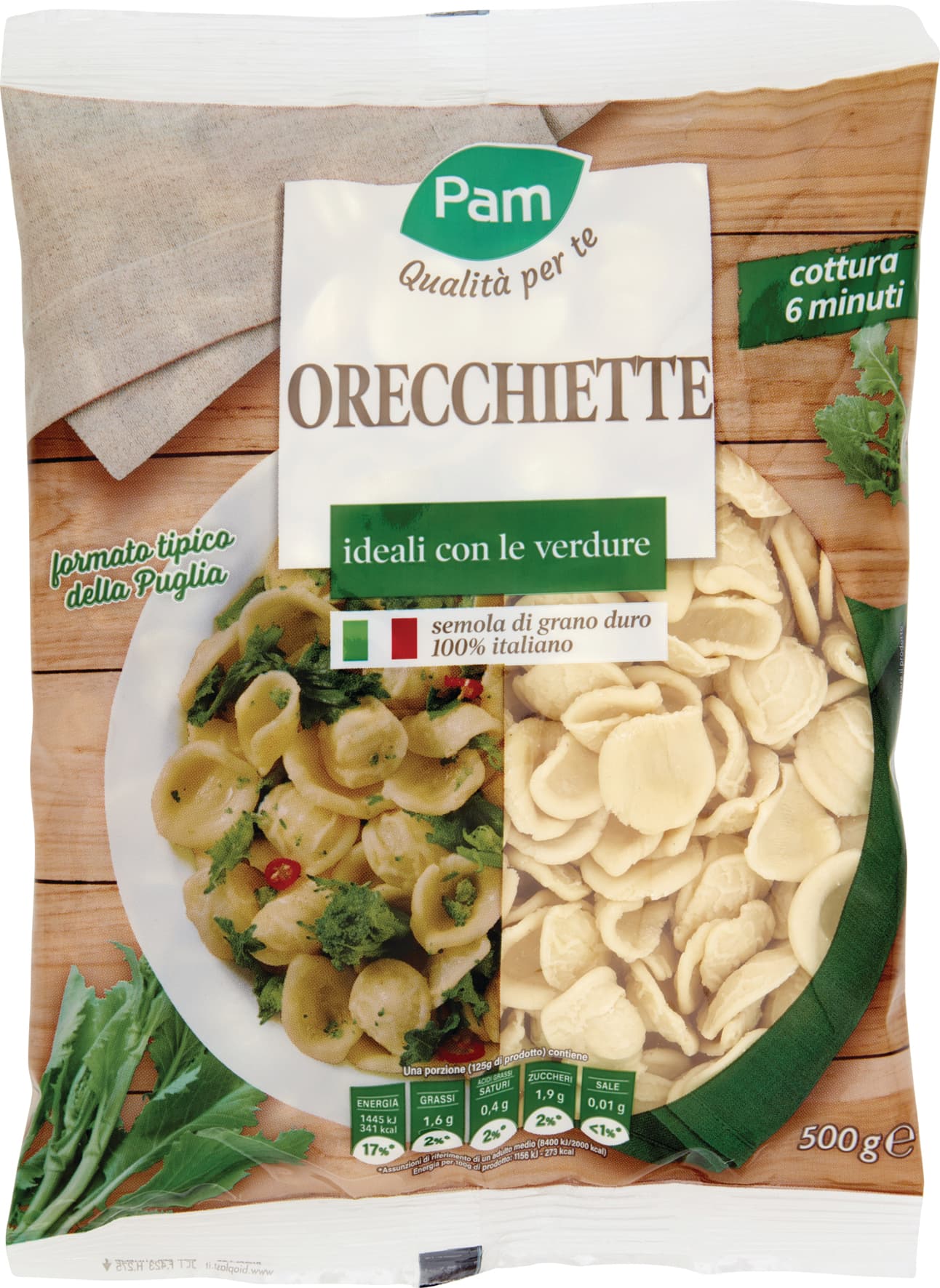 PAM Qualità per te Orecchiette ideali con le verdure 500 g – immagine 1