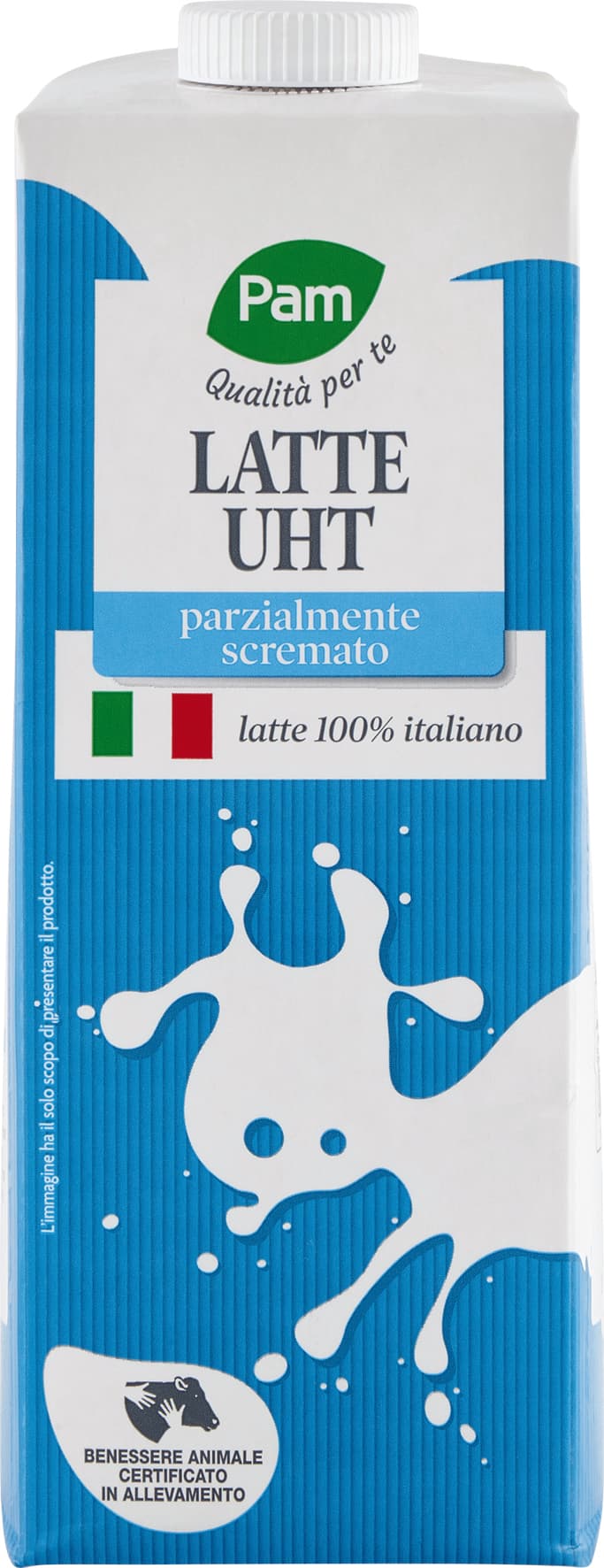 PAM Qualità per te Latte UHT parzialmente scremato 1 L – immagine 1