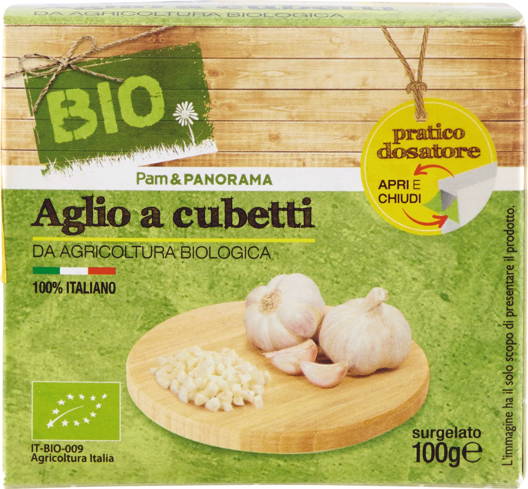 BIO Aglio a cubetti surgelato 100 g – immagine 1