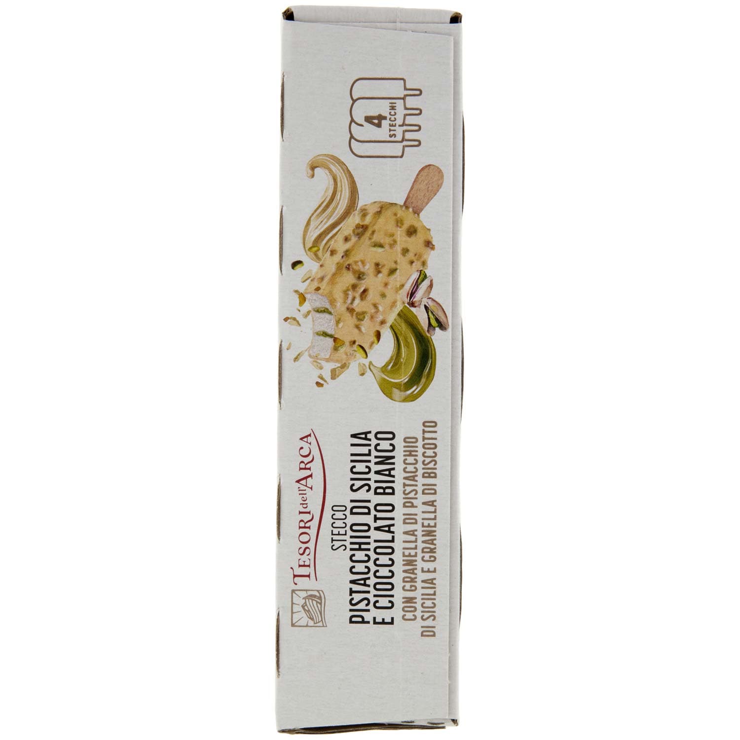 TESORI DELL'ARCA Stecco Pistacchio di Sicilia e Cioccolato Bianco 4 x 65 g – immagine 5