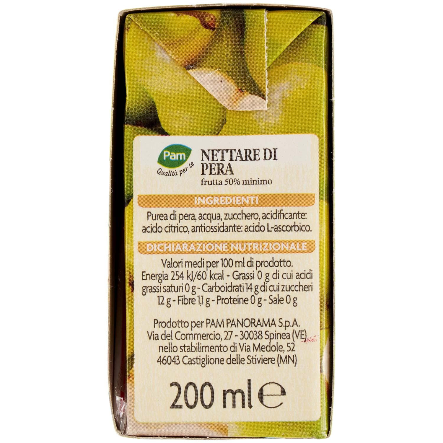 PAM PANORAMA Succo e Polpa di Pera 600 ml (200ml x 3) – immagine 3