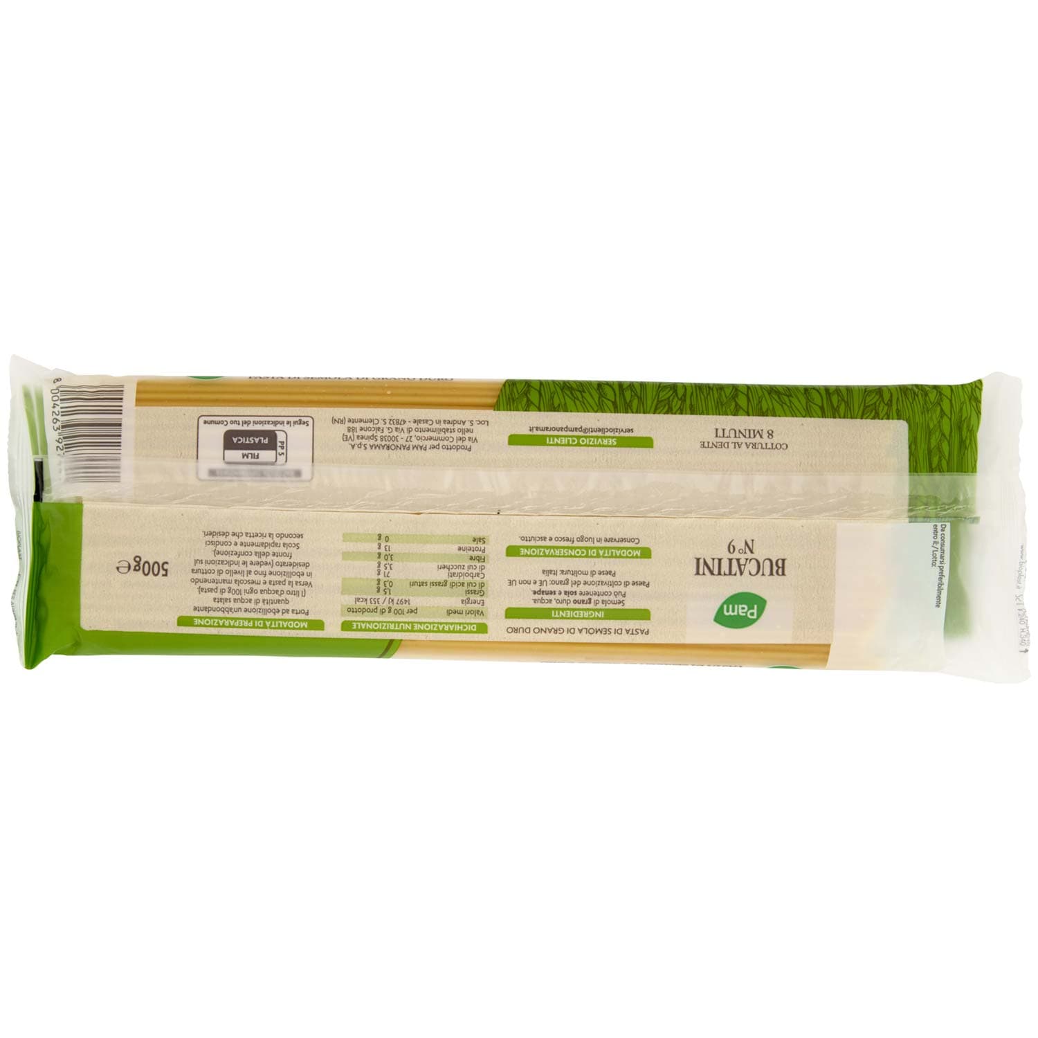 PAM Bucatini N° 9 Pasta di Semola di Grano Duro 500 g – immagine 4