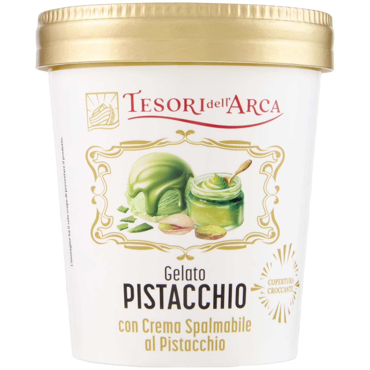 TESORI DELL'ARCA Gelato Pistacchio con Crema al Pistacchio 230 g – immagine 2